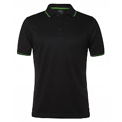 Polo Shirt With Pin Stripe Colar And Sleeves