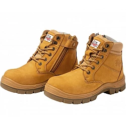 Bondi 6" Zip Safety Boot – Composite Toe, Water-Resistant