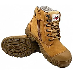 Miami 6" Zip Safety Boot – Composite Toe, Nubuck Leather