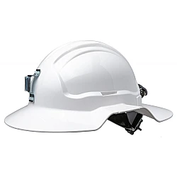 Maxisafe Broadbrim Hard Hat Non-Vented w/Metal Miners Bracket
