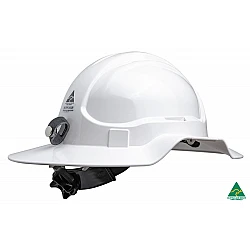 Maxisafe Broadbrim Hard Hat Non-Vented w/Metal Miners Bracket