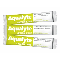 Aqualyte Electrolyte Drink Sachets – Lemon Lime 25g / Box of 50