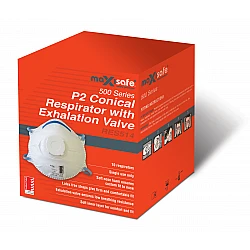 Maxisafe RES514 Conical Respirator Valved P2 N95 Box Of 10