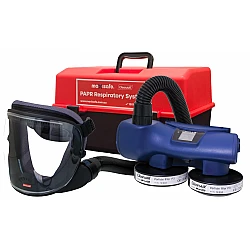 UniMask with Chemical 2F PAPR and P3 Filters in portable storage container