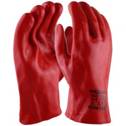 Chemical Resistant Short Sleeve PVC Gloves 27cm Length