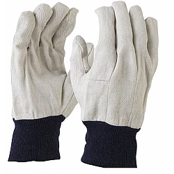 Maxisafe Cotton Drill Blue Cuff Men's Glove GCD101