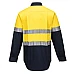Hi Vis Two Tone Regular Weight Long Sleeve Shirt With Tape