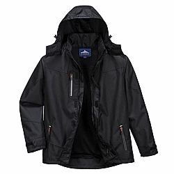 PORTWEST Outcoach Rain Jacket - Black S555 