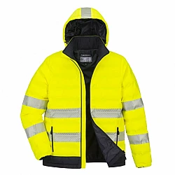 Portwest Hi-Vis Ultrasonic Heated Tunnel Jacket - S548