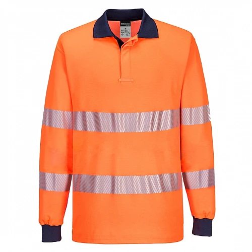 Pw3 Hi Vis Polo Shirt Long Sleeves - T186 Pw3 Hi Vis Polo Shirt Long Sleeves - T186