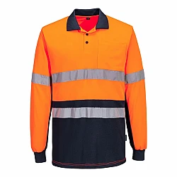 Portwest Hi-Vis Class D/N Contrast Polo shirt L/S - MP613