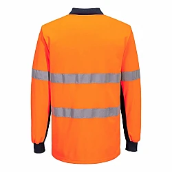 Portwest Hi-Vis Class D/N Contrast Polo shirt L/S - MP613