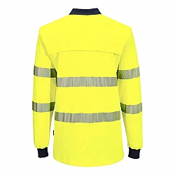 Portwest Hi-Vis Cotton Comfort Polo Shirt L/S - MP614