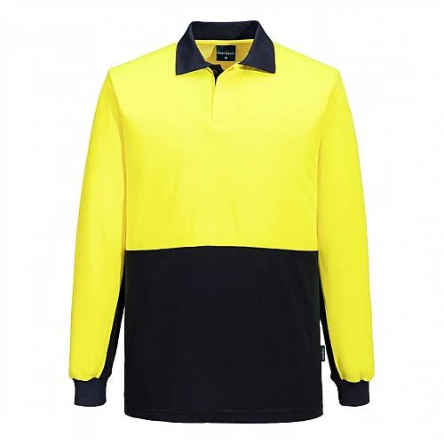 Portwest Hi-Vis Contrast Class D Polo Shirt L/S - MP813 Portwest Hi-Vis Contrast Class D Polo Shirt L/S - MP813