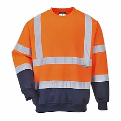 PORTWEST Two Tone Hi Vis Sweatshirt - B306