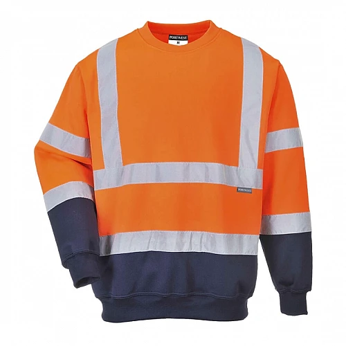 PORTWEST Two Tone Hi Vis Sweatshirt - B306 PORTWEST Two Tone Hi Vis Sweatshirt - B306