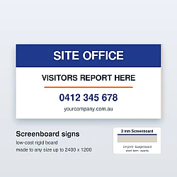 Custom Printed Screenboard Signs 2mm Custom Printed Screenboard Signs 2mm