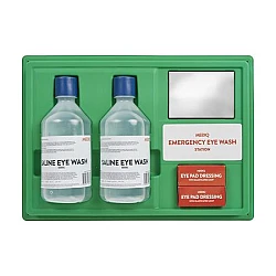 MEDIQ Eyewash Station Open With Mirror MEDIQ Eyewash Station Open With Mirror