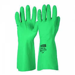 Green Nitrile Chemical Resistant Gloves 33cm - RNF15