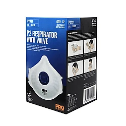 ProChoice P2 Respirator Mask With Valve - Box Of 12