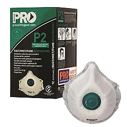 Respirator P2 Mask With Valve And Carbon Filter PC531 Box Of 12