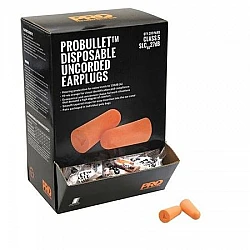 Probullet Disposable Uncorded Earplugs  Box Of 200 pairs
