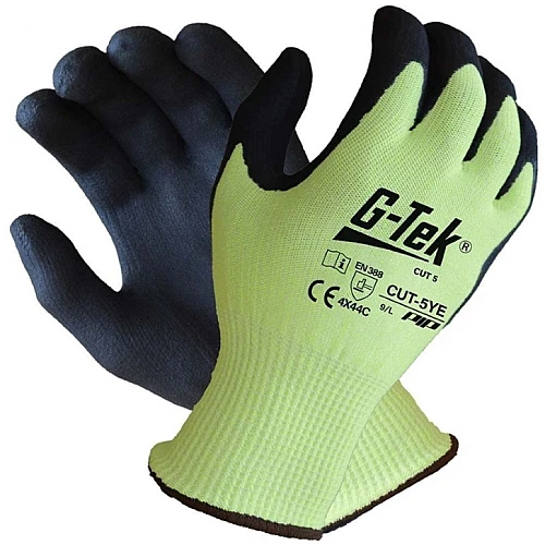 G-Tek Cut 5 Hppe Glass Liner Hi Vis