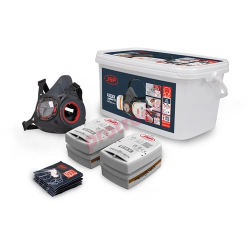 Force Typhoon 8 Half Mask Respirator Spray Painters Kit with A2P2 filters