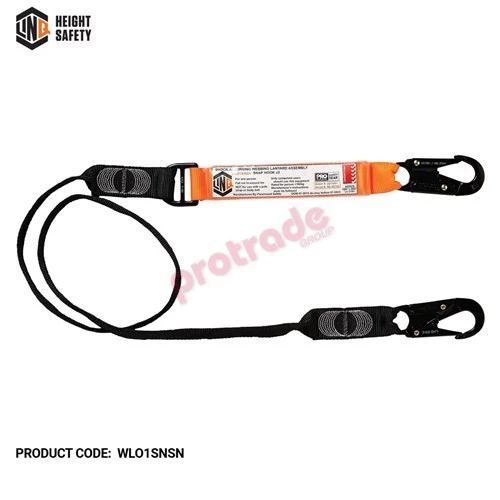 Elite Single Leg Shock Absorbing Webbing Lanyard With Hardware Sn X2 Elite Single Leg Shock Absorbing Webbing Lanyard With Hardware Sn X2