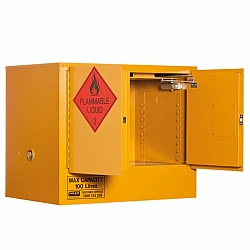 Flammable Liquid Storage Cabinet: 100L - 2 Doors - 1 Shelf