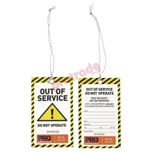 OUT OF SERVICE TAGS x 100
