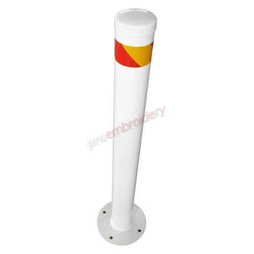 Surface Mount Steel White Bollard
