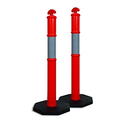 Bollard And Rubber Base HI VIS 8KG Base Bollard And Rubber Base HI VIS 8KG Base