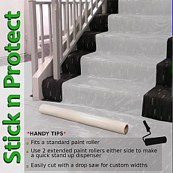 Carpet Protection Film Painters Grade Handy Roll 700mm X 80m