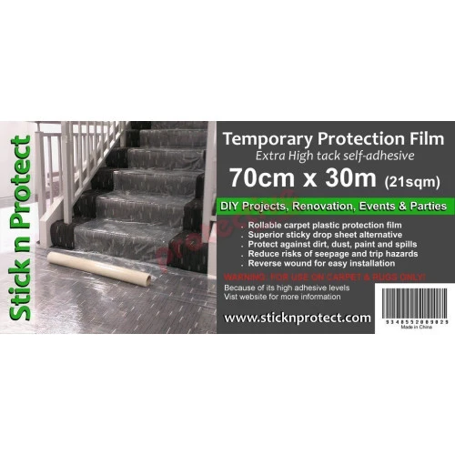 Carpet Protection Film Self Adhesive 700mm X 30m
