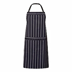 Full Bib Café Stripe Apron With Pocket Ca030