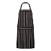 Full Bib Café Stripe Apron With Pocket Ca030