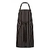 Full Bib Café Stripe Apron With Pocket Ca030