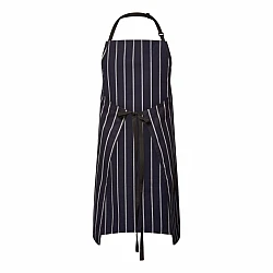 Full Bib Café Stripe Apron With Pocket Ca030