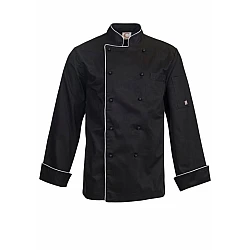 Executive Chefs Jacket With Piping - Long Sleeve Cj037