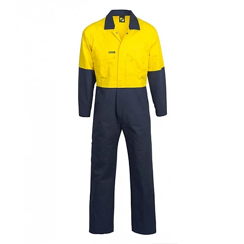 Hi Vis Poly/Cotton Two Tone Coveralls 210gsm Hi Vis Poly/Cotton Two Tone Coveralls 210gsm