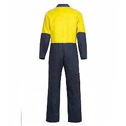 Hi Vis Poly/Cotton Two Tone Coveralls 210gsm