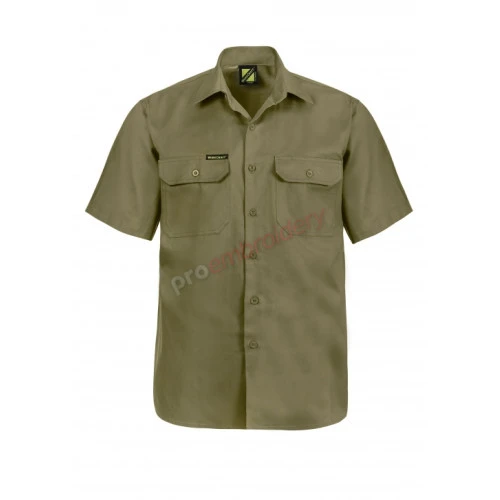 Short Sleeve Cotton Drill Shirt Ws3021