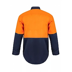 Work Craft Two Tone Long Sleeve Shirt