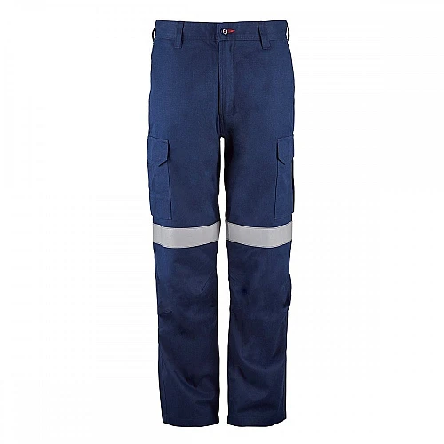 Fire Resistant Cargo Pants With Reflective Tape HRC 2 Inherent Protection Fire Resistant Cargo Pants With Reflective Tape HRC 2 Inherent Protection