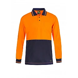 Work Craft HI VIS Light weight L/S micromesh POLO - WSP209