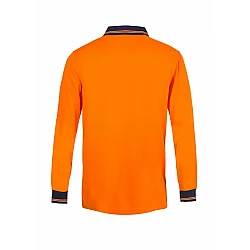 Work Craft HI VIS Light weight L/S micromesh POLO - WSP209