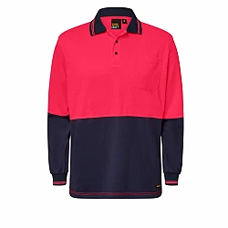 Work Craft Micromesh Polo With Pocket Long Sleeves - WSP202