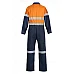 Hi Vis Two Tone Cotton Drill Coveralls With Reflective Tape