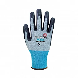 Mako Grey Gloves Black Micro Foam Flex Nitrile Coating
